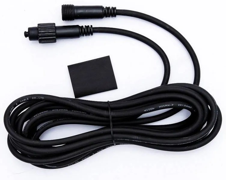 DECOLED LED světelná sada na dům, 9+1 zdarma, ledově bílá s Flash, černý kabel, Easy Fix, IP67