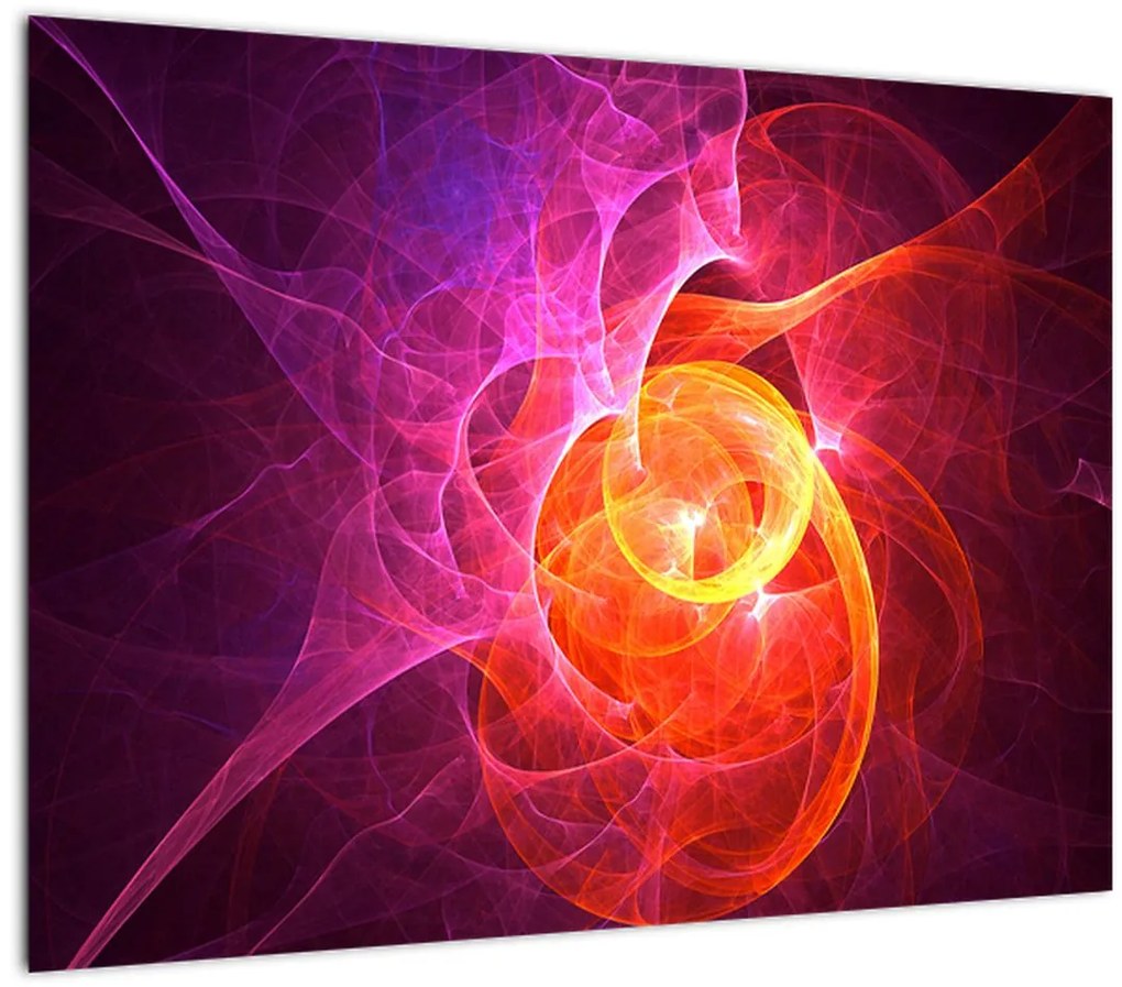 Moderný abstraktný sklenený obraz (70x50 cm)