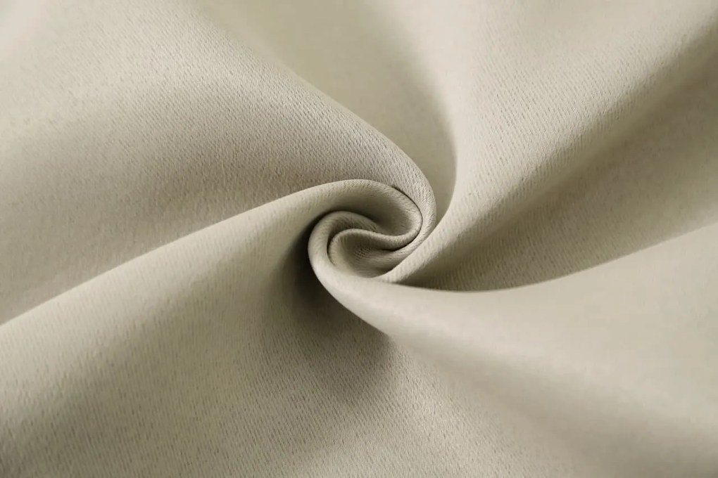 Záves OXFORD 140x250 cm, svetlo béžový Zavesenie: Kovové krúžky