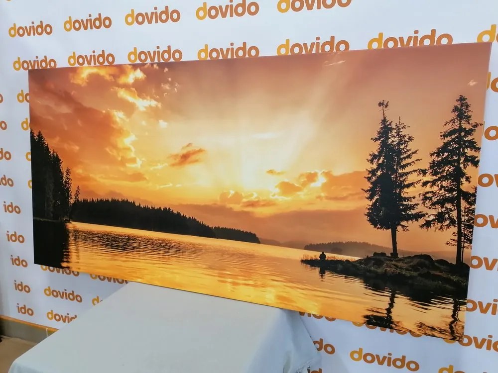 Obraz odraz horského jazera