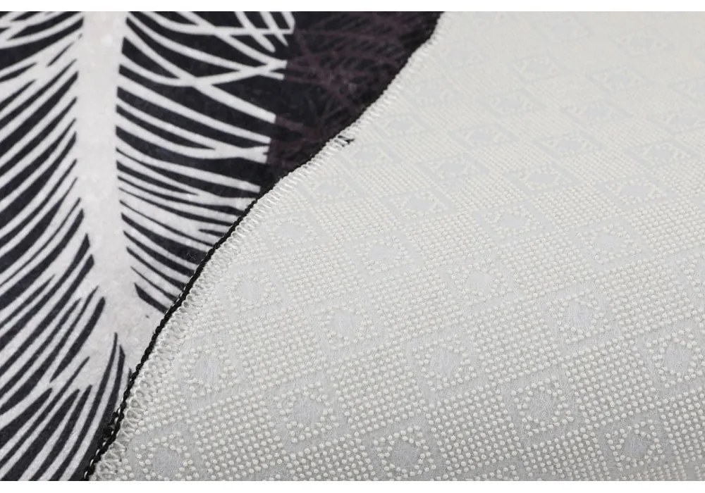 Antracitové kúpeľňové predložky v súprave 2 ks 60x100 cm Alisan – Foutastic