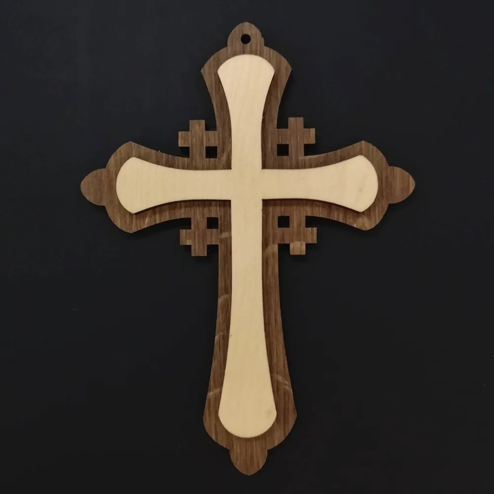 AMADEA Drevený kríž skladaný 16 cm