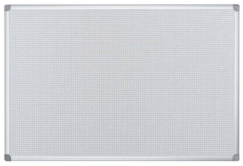 Bi-Office Textilná, magnetická nástenka s kovovou mriežkou, 900 x 600 mm