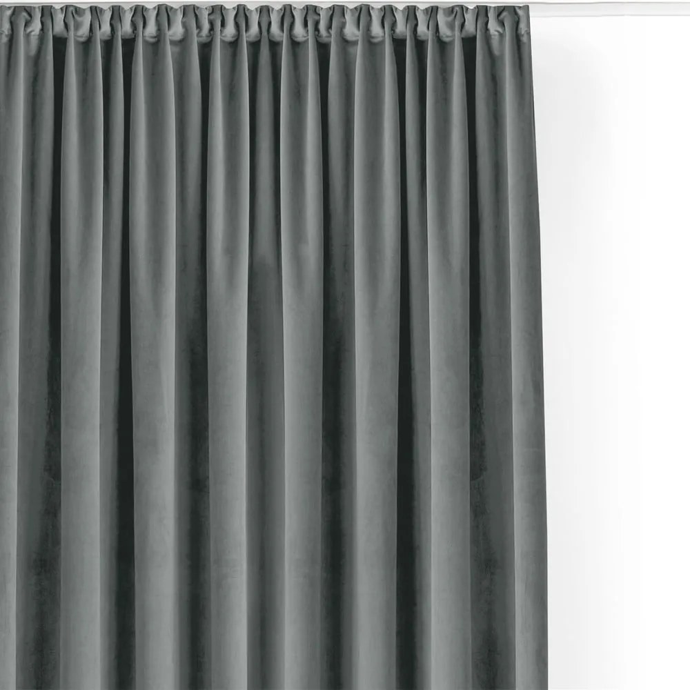 Sivý zamatový dimout záves 200x250 cm Velto – Filumi