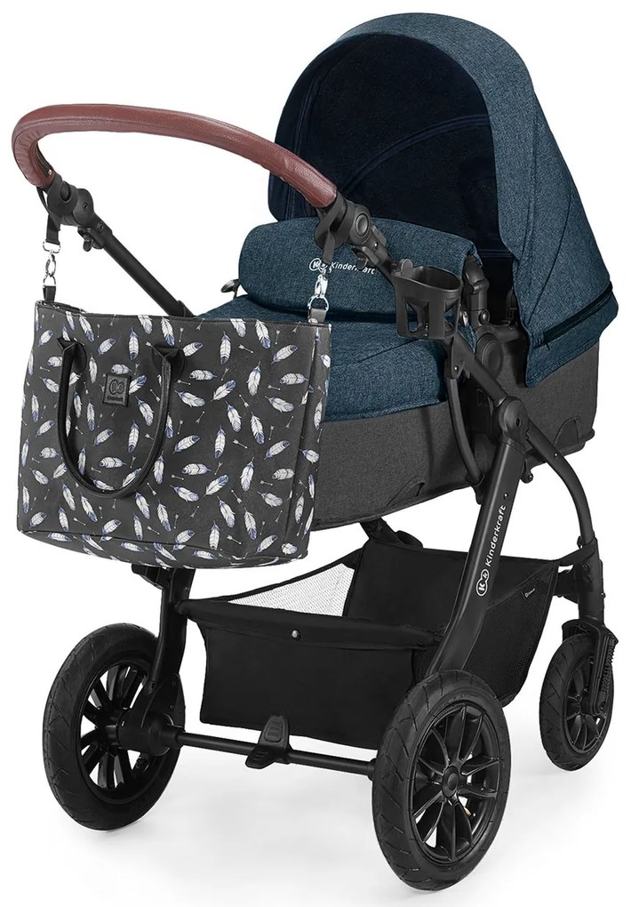 Kombinovaný kočík Kinderkraft 3v1 XMOOV - Denim