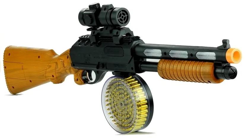 LEAN TOYS Pištoľová puška AK 868-1 + svetlo, zvuk