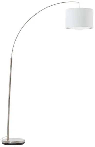 Brilliant - stojacia lampa CLARIE 1xE27/60W/230V matný chróm/biela