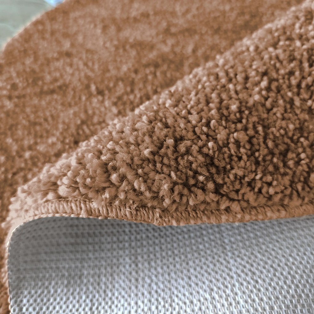 DY Kamel okrúhly koberec - Hnedý Rozmer: 120 cm