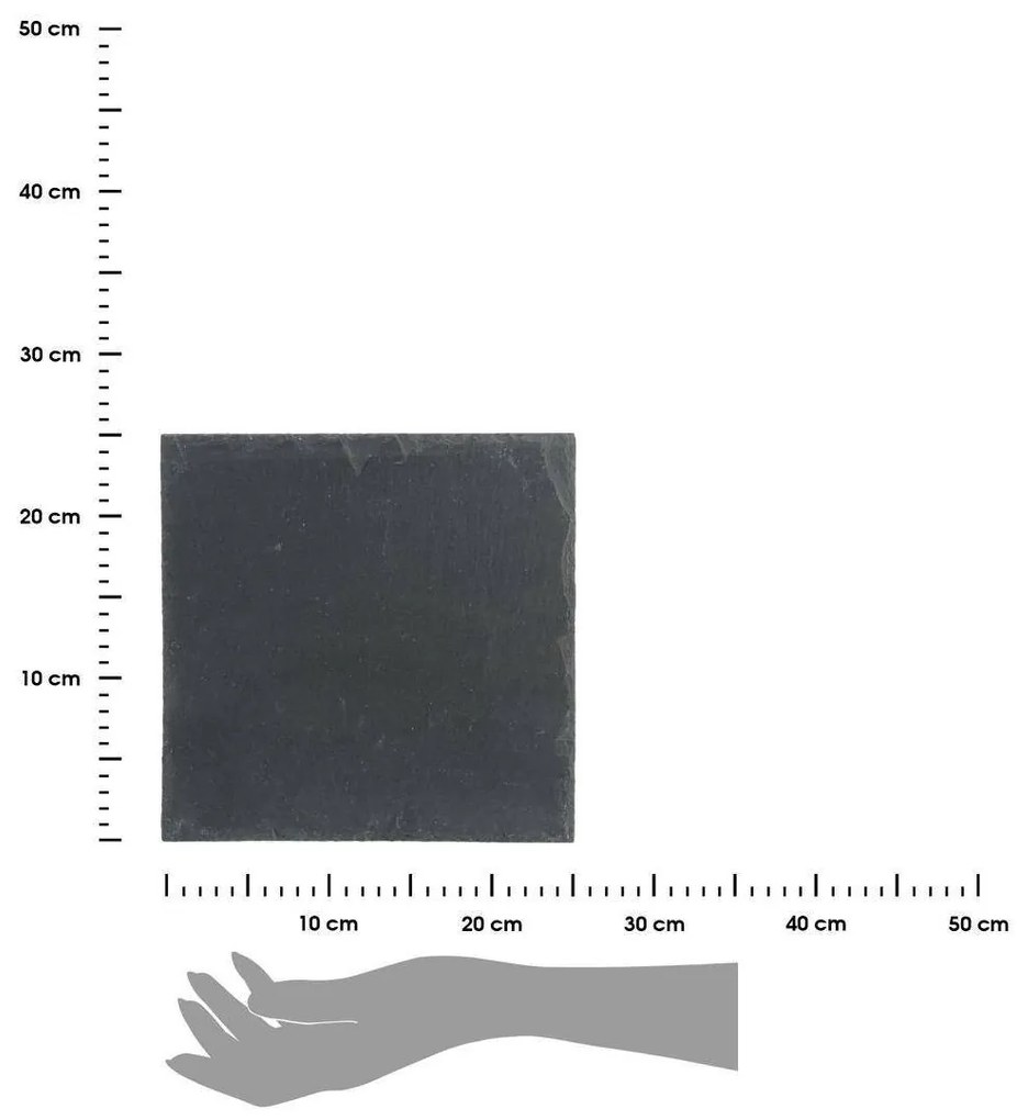 Kamenný podnos Spole 25x25 cm antracit