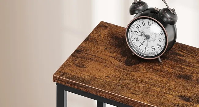 Konzolový stolek Vasagle Tavero 75 cm hnědý/černý