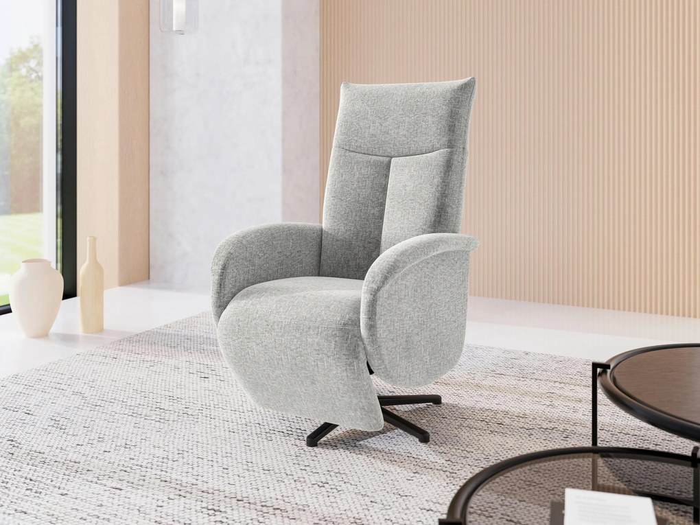 XXXLutz RELAXAČNÉ KRESLO, textil, svetlosivá Sit & More - Online Only obývacie izby - 0001440258F1