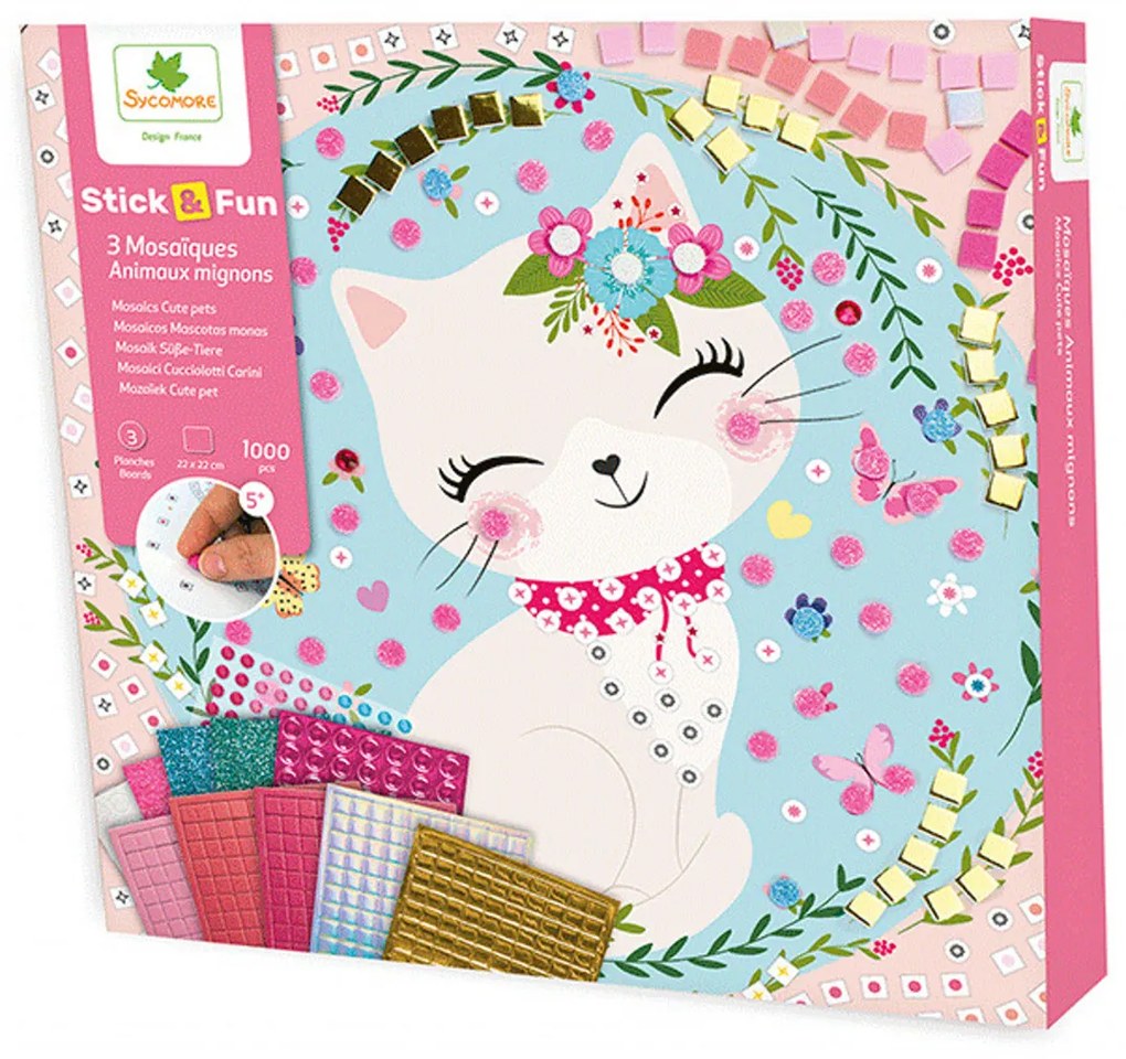 Stick & Fun - mozaika - domáci maznáčikovia