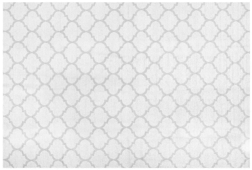 Obojstranný vonkajší koberec 140 x 200 cm sivá/biela AKSU Beliani