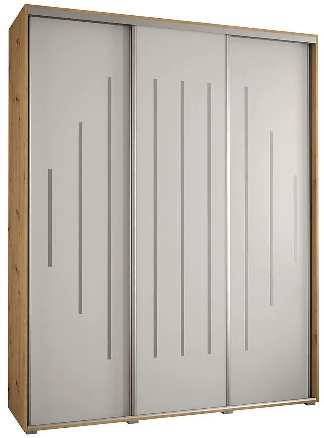 Skriňa 45 Canaris 12 200 artisan/biela/silver