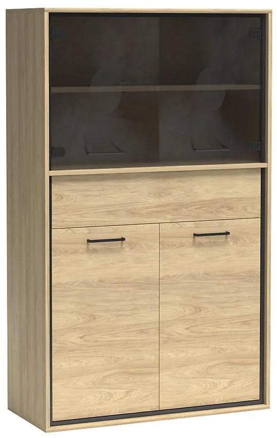 Vitrína M5 Mediolan Natural Hikora