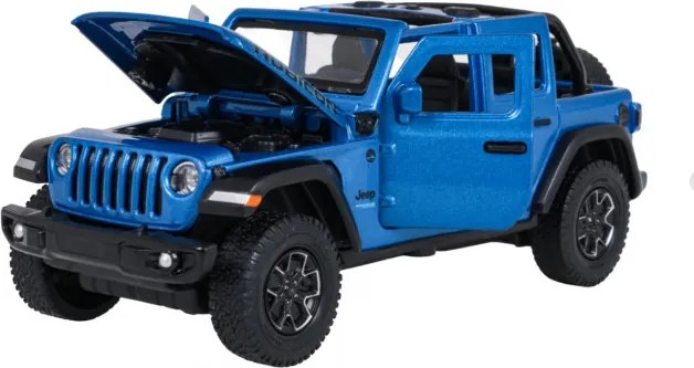 Model auta Jeep Wrangler Rubicon 1:32 RASTAR modrý