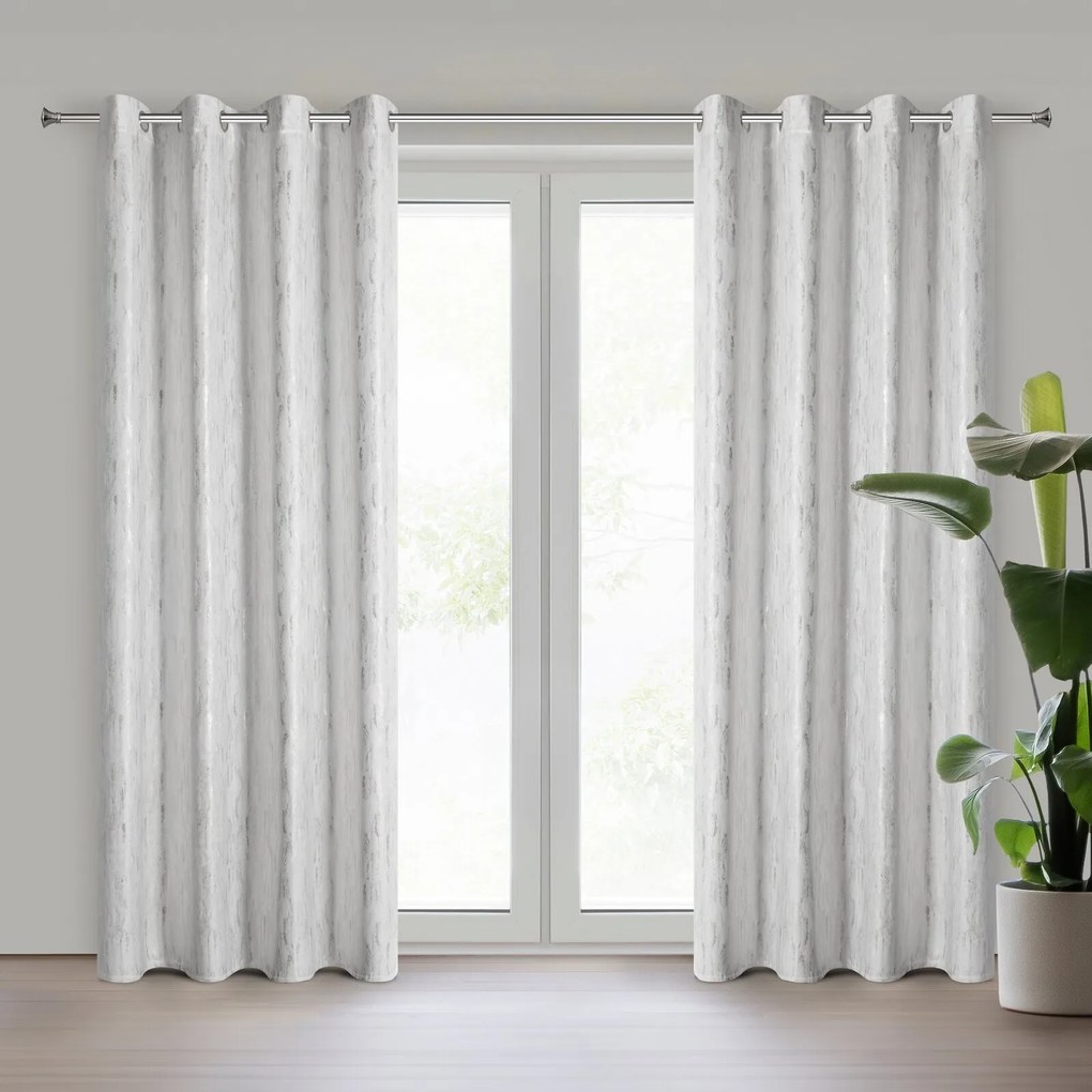 ZATEMŇOVACÍ ZÁVES NA KRÚŽKOCH ARNITA 140X250 CM VZOROVANÁ