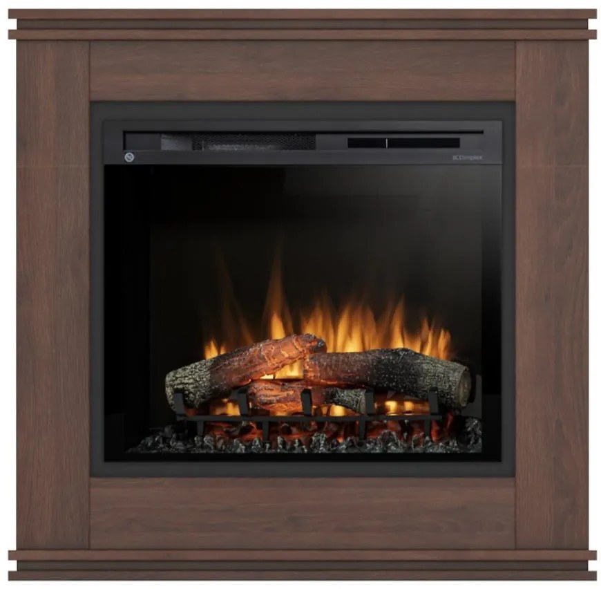 Elektrický krb Vena 28 tmavý dub/čierny