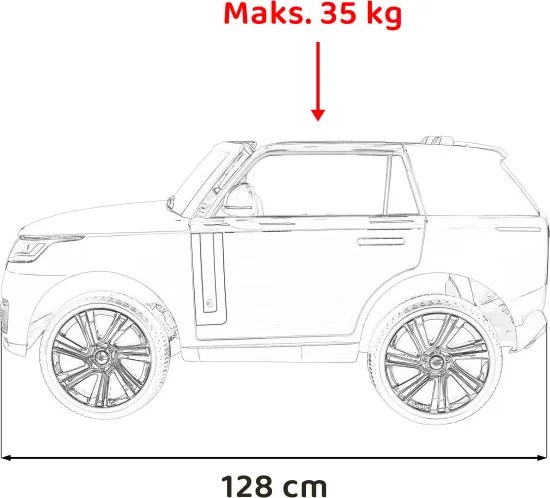 Elektrické autíčko Range Rover SUV Lift čierne