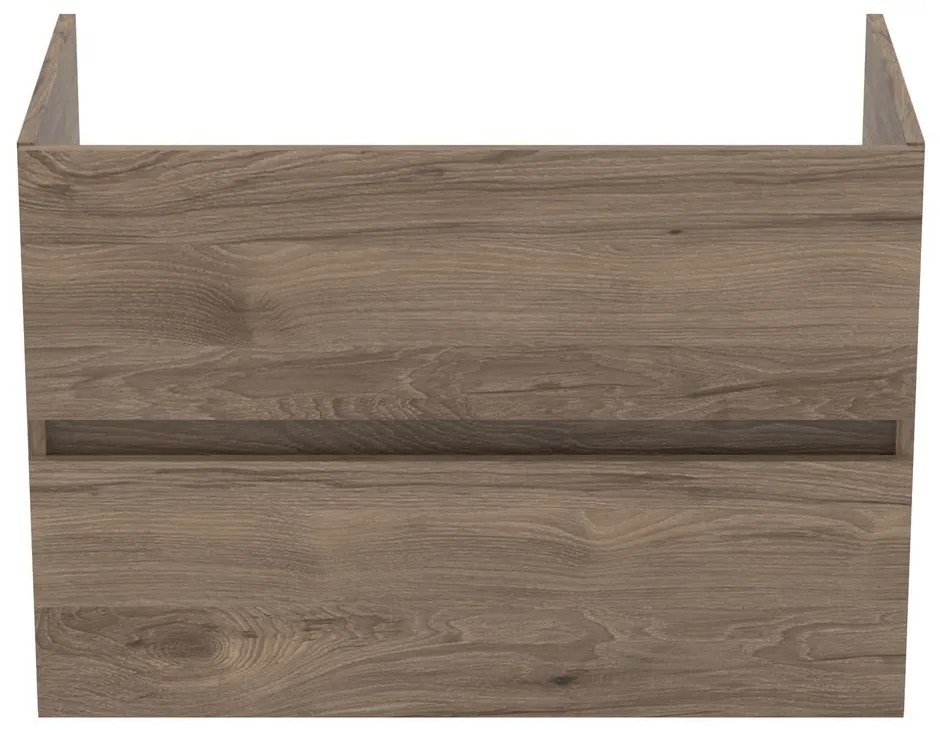 Závesná skrinka pod umývadlo v dekore orecha v prírodnej farbe 80x55 cm Eurovit+ – Ideal Standard