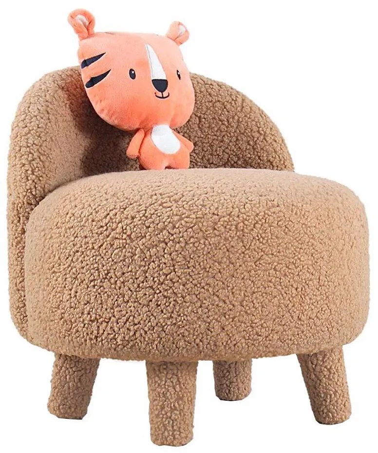 Detské kreslo PIXI pr. 46 cm hnedé