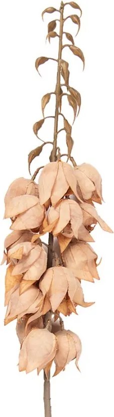 Dekorácia umelá kvetina Yucca s lososovými kvetmi - 12*12*100 cm