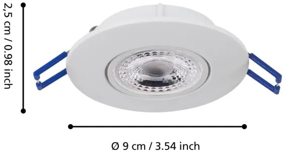 Eglo 75763 - SADA 3x LED Podhľadové svietidlo ZUJAR LED/3,4W/230V biela