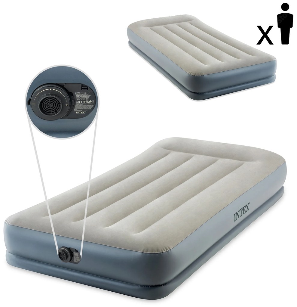 Nafukovací matrac 191x99 cm s pumpou pre jedného INTEX 64116ND