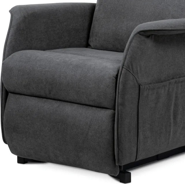 Polohovacie kreslo sivé, elektrické TV-1190 GREY2