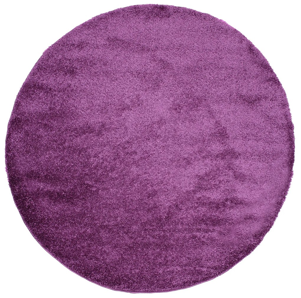 Dizajnový koberec PURPLE - SHAGGY ROZMERY: 180x180