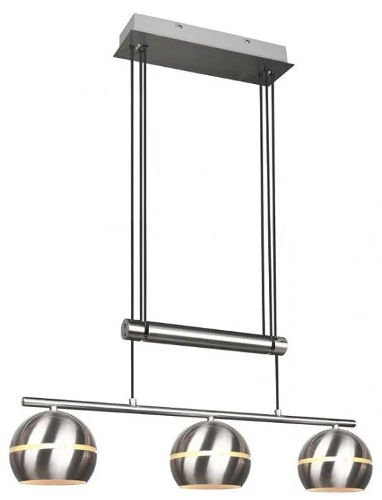 Trio - Luster na lanku FLETCHER 3xE14/40W/230V matný chróm