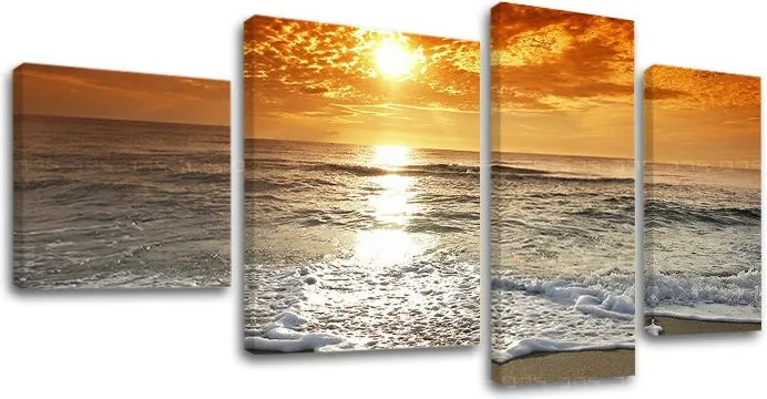 Obraz na stenu 4 dielny ZÁPAD SLNKA ZS011E40