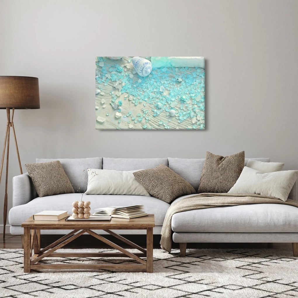 Obraz - Prímorská atmosféra v tyrkysových odtieňoch (90x60 cm)