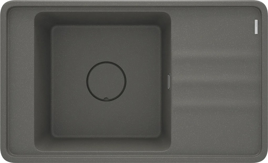 Deante Momi, granitový drez s odkvapkávačom, 1-komorový 820x500x229 mm, antracitová, oceľová, ZKM_T11B