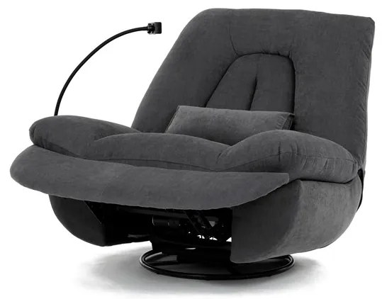 Autronic BONTEC Polohovacie kreslo, elektrické zabudované ovládanie, šedá, látka, TV-7089 GREY2 Farba: Šedá