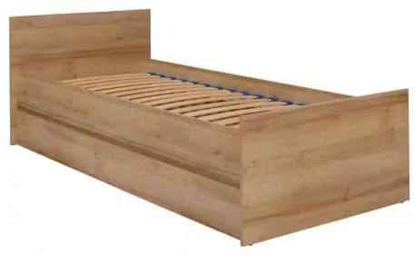 Jednolôžková posteľ 80 cm Cortez C 08 (dub riviera) ( s roštom). Akcia -14%. Vlastná spoľahlivá doprava až k Vám domov. 1004890