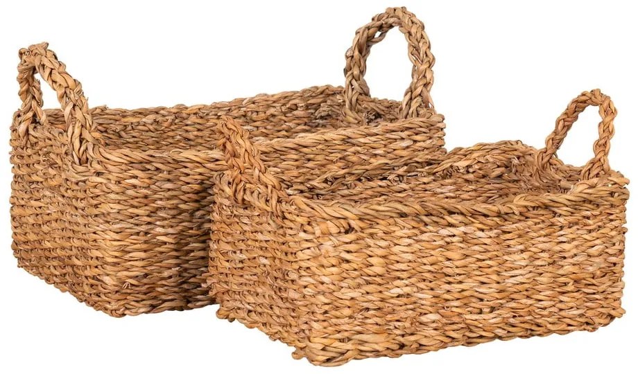 Košíky z morskej trávy v súprave 2 ks 32x23x13 cm Morella – House Nordic