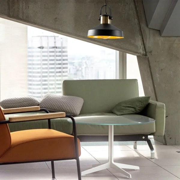 Závesné svietidlo na lanku DODO 1xE27/40W/230V čierna/bronzová