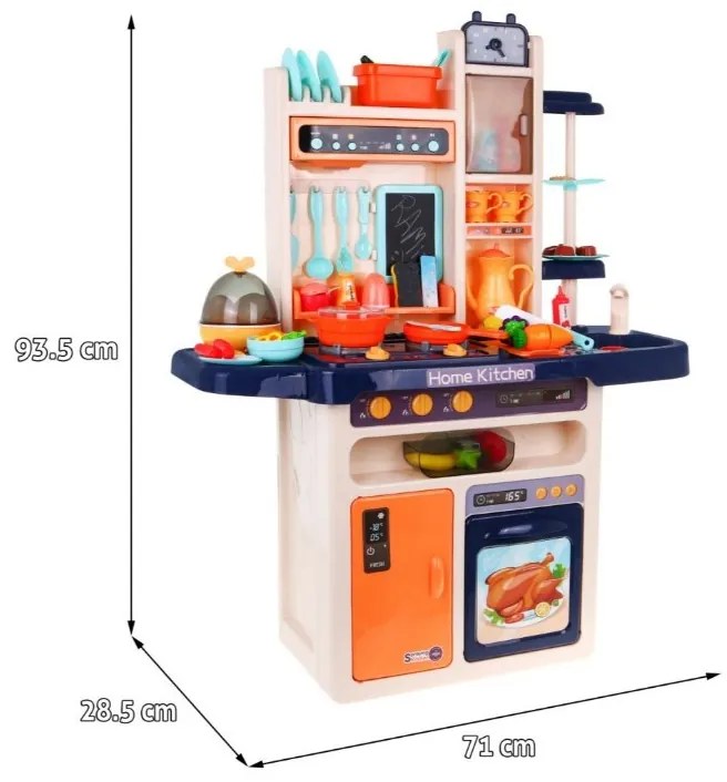 RAMIZ Detská plastová kuchynka - 65 prvkov B