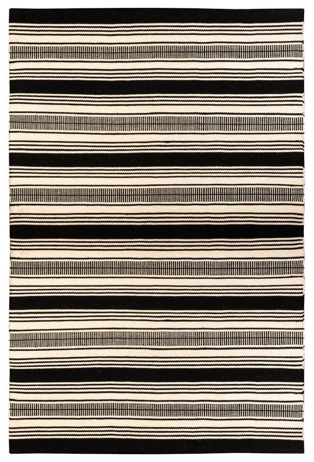 Čierno-biely obojstranný vonkajší koberec z recyklovaného plastu Green Decore Zambezi, 160 x 230 cm
