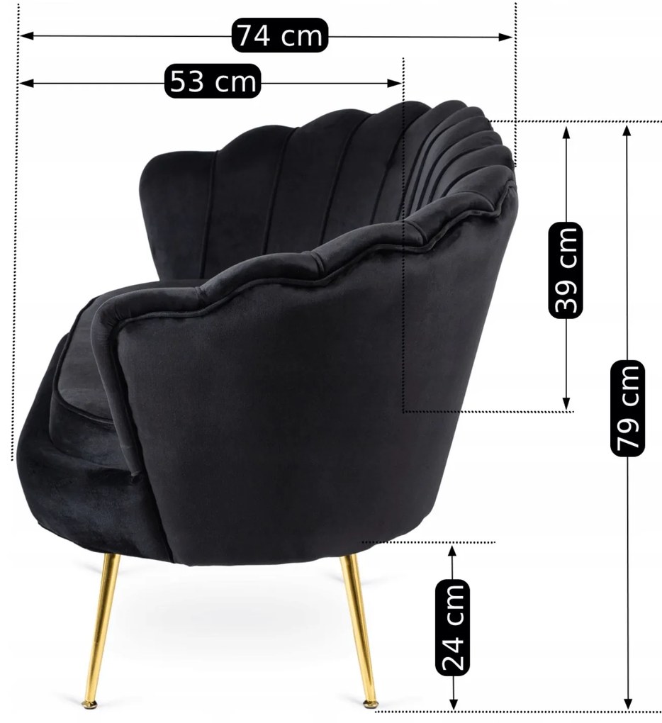 PROXIMA.store - Elegantná pohovka Zendaya FARBA: sivá