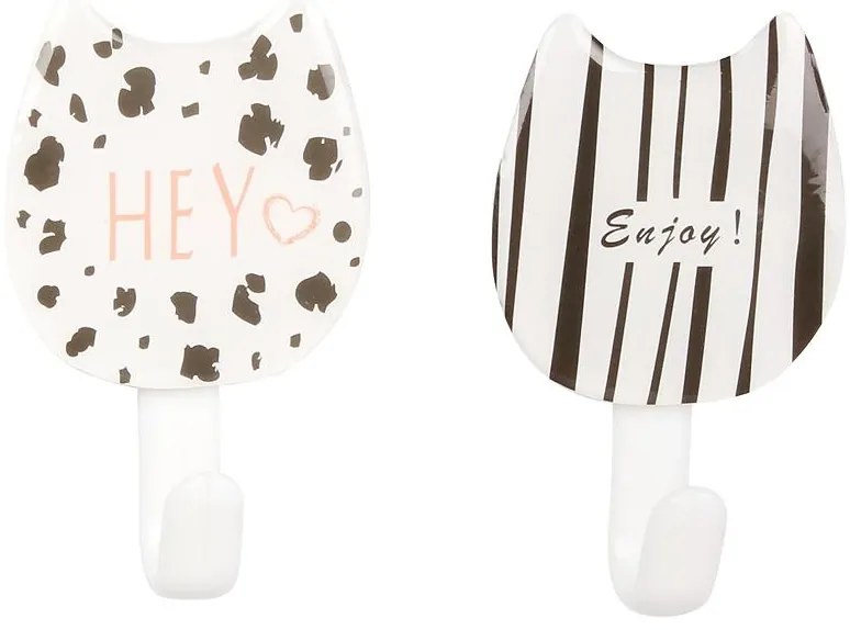 Vešiak Gattino 2ks 4x6,7x2cm b-cz