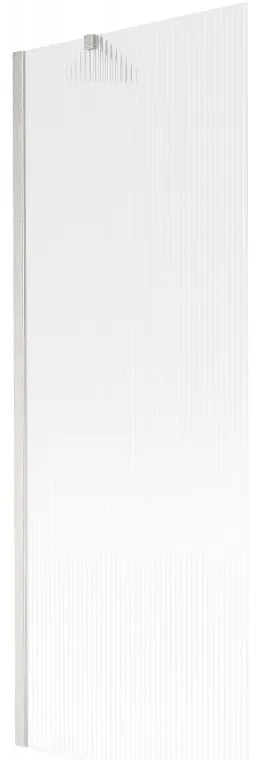 Mexen Next, 1-krídlová vaňová zástena 70 x 150 cm, 6mm sklo Ribs, oceľová, 895-070-000-00-09-97