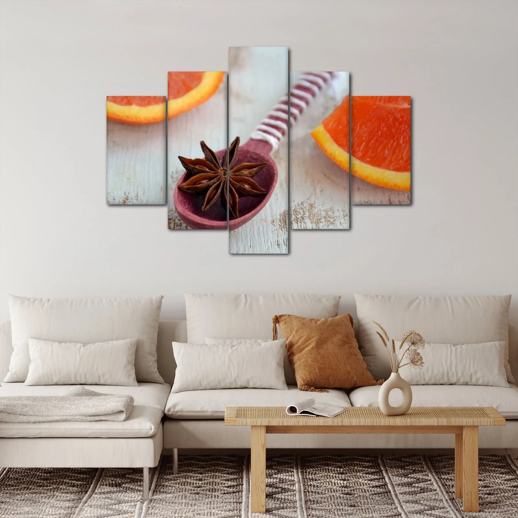 Obraz škorice na lyžici (150x105 cm)