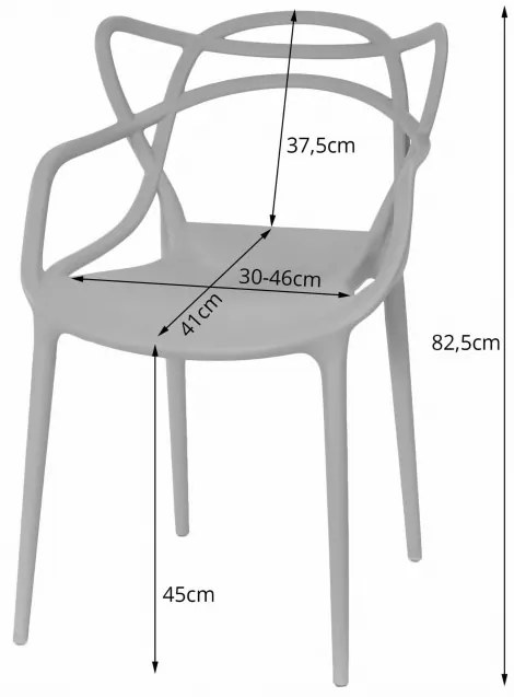 Set štyroch stoličiek KATO čierne (4ks)