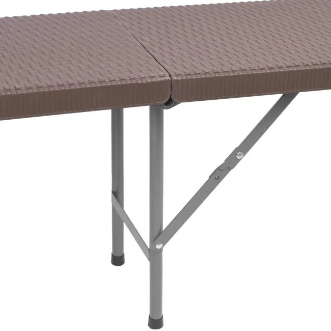 Záhradná lavica RATTAN hnedá