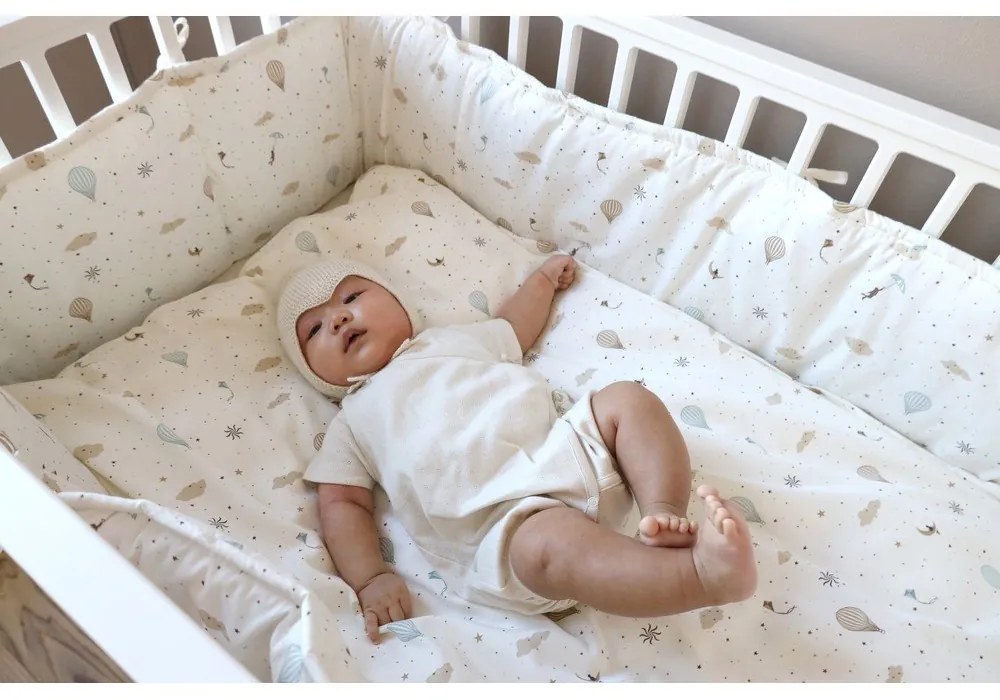 Slonovinový mantinel do postieľky z Bio bavlny 365 cm Dreamland – Cam Cam Copenhagen