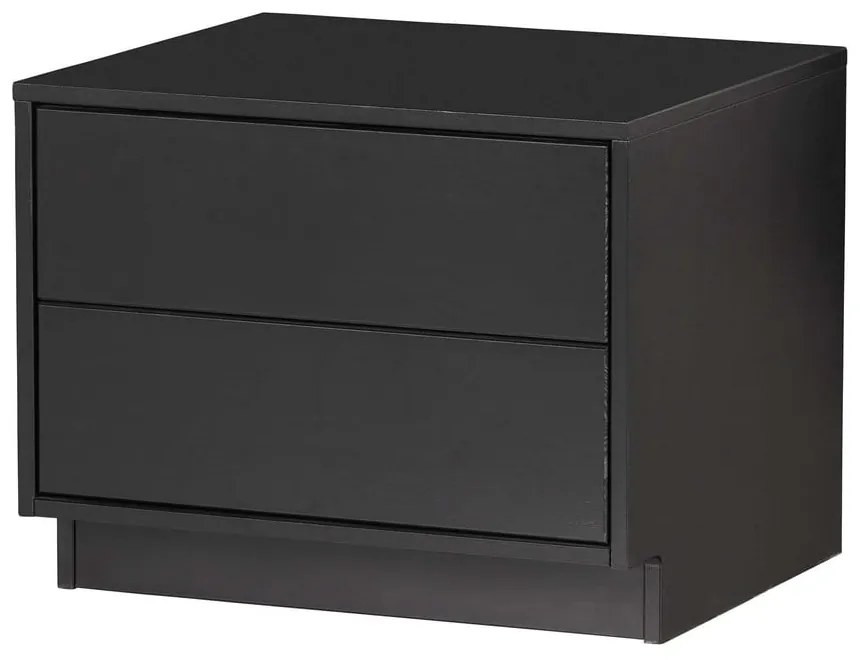 Čierny modulárny TV stolík z borovicového dreva 50x40 cm Finca – WOOOD