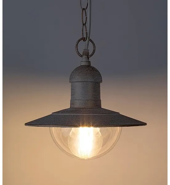 Brilagi - Vonkajšie závesné svietidlo MOLDE 1xE27/60W IP44 biela/patina