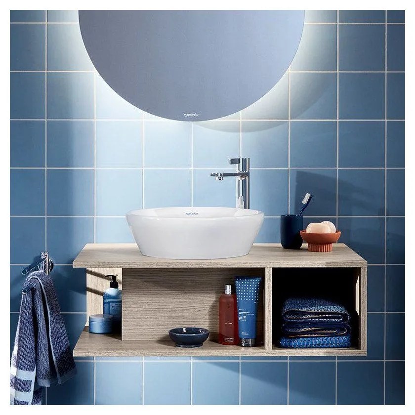 DURAVIT D-Neo závesná skrinka pod umývadlo na dosku, 1 otvorená priehrada vpravo, 800 x 550 x 260 mm, dub prírodný, DE492803030